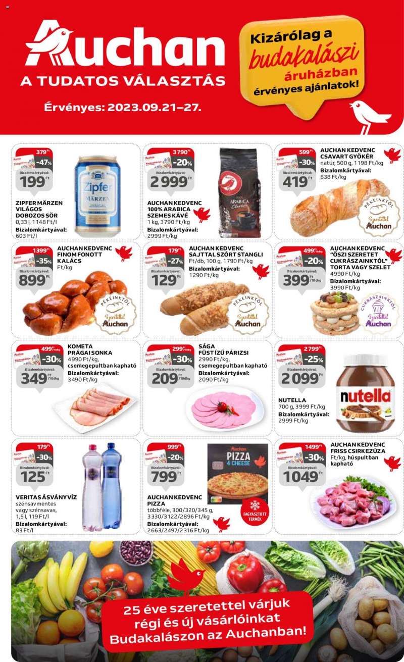 Auchan Budakalász hipermarket extra ajánlatok 1 oldal