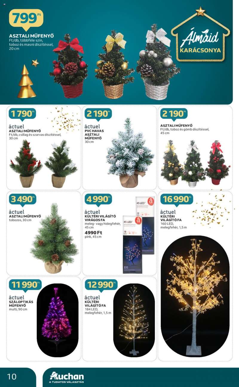Auchan Hipermarket karácsonyi dekoráció ajánlatok 10 oldal