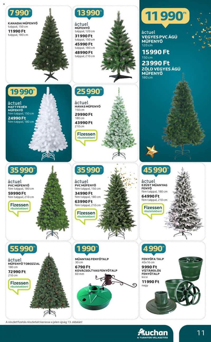 Auchan Hipermarket karácsonyi dekoráció ajánlatok 11 oldal
