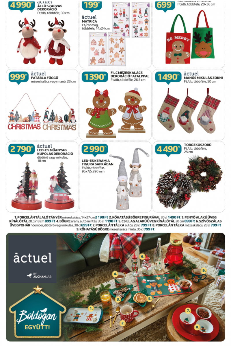Auchan Hipermarket karácsonyi dekoráció ajánlatok 2 oldal