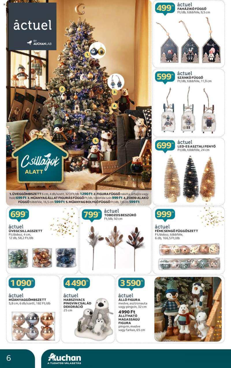 Auchan Hipermarket karácsonyi dekoráció ajánlatok 6 oldal