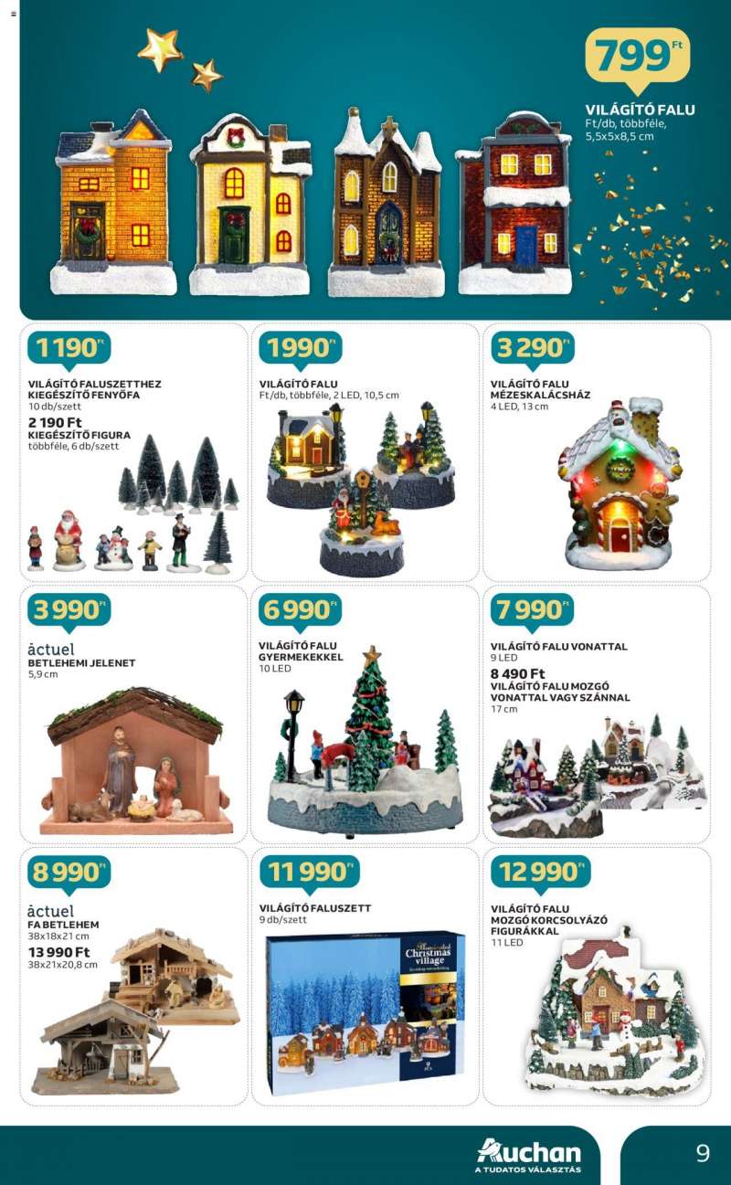 Auchan Hipermarket karácsonyi dekoráció ajánlatok 9 oldal