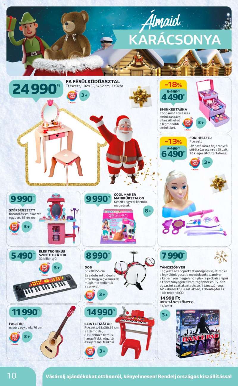 Auchan Karácsonyi játék katalógus 10 oldal