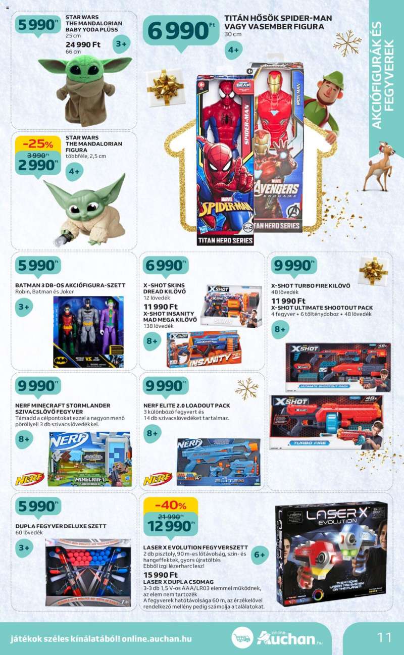 Auchan Karácsonyi játék katalógus 11 oldal