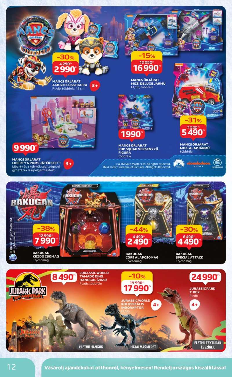 Auchan Karácsonyi játék katalógus 12 oldal