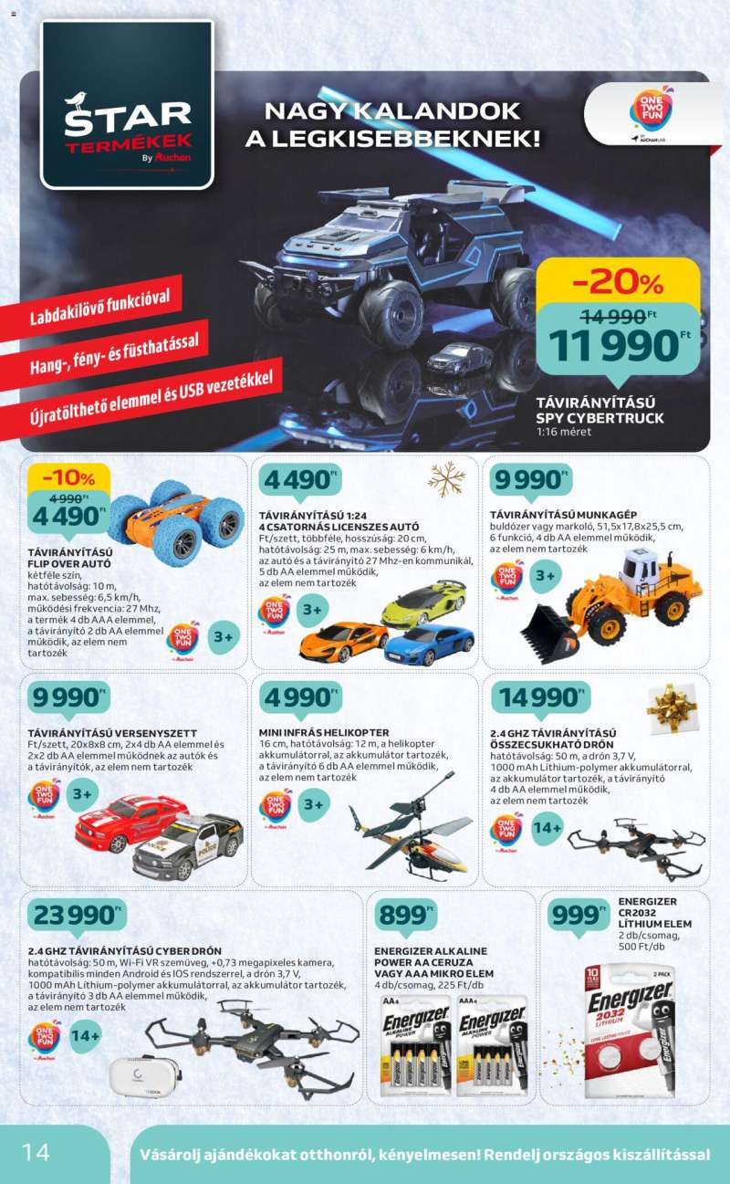 Auchan Karácsonyi játék katalógus 14 oldal