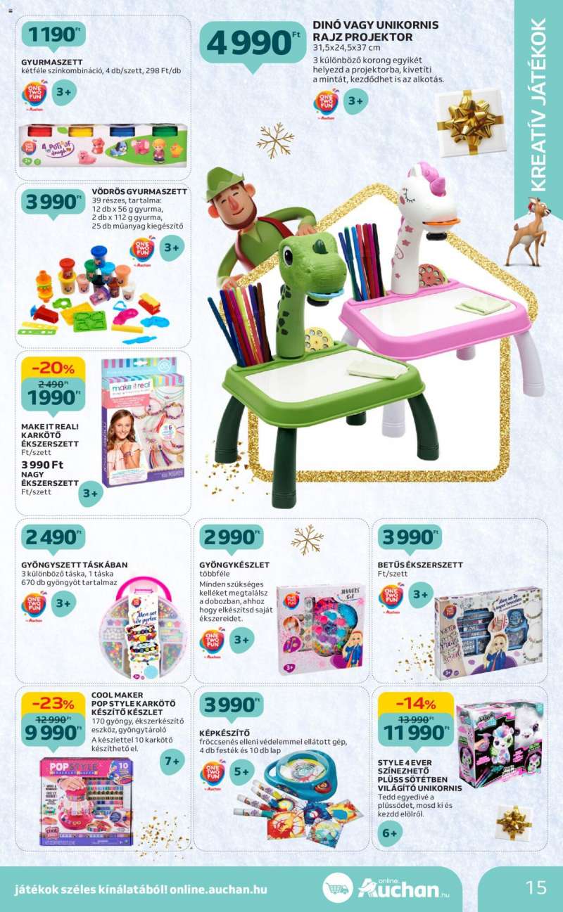 Auchan Karácsonyi játék katalógus 15 oldal