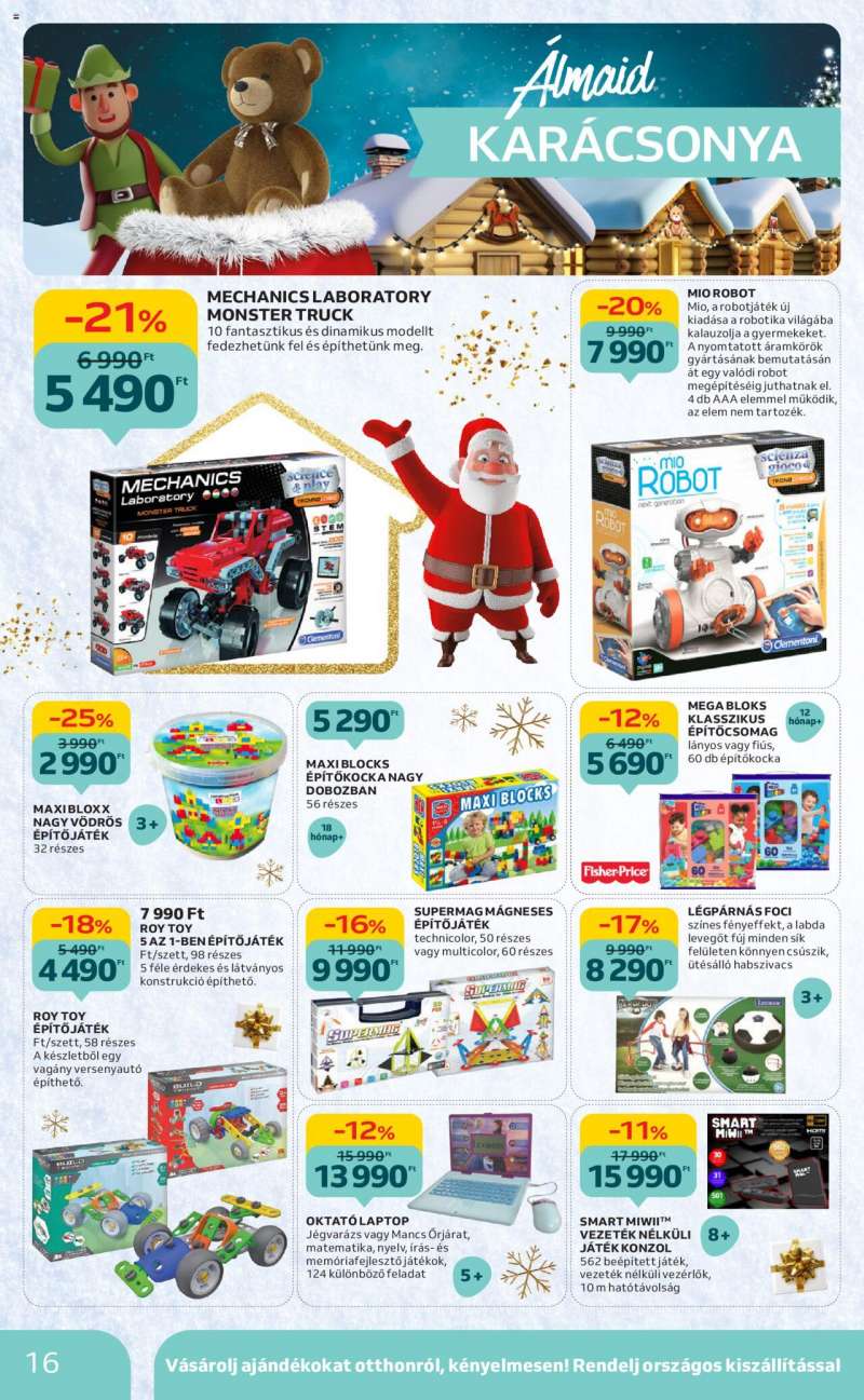 Auchan Karácsonyi játék katalógus 16 oldal