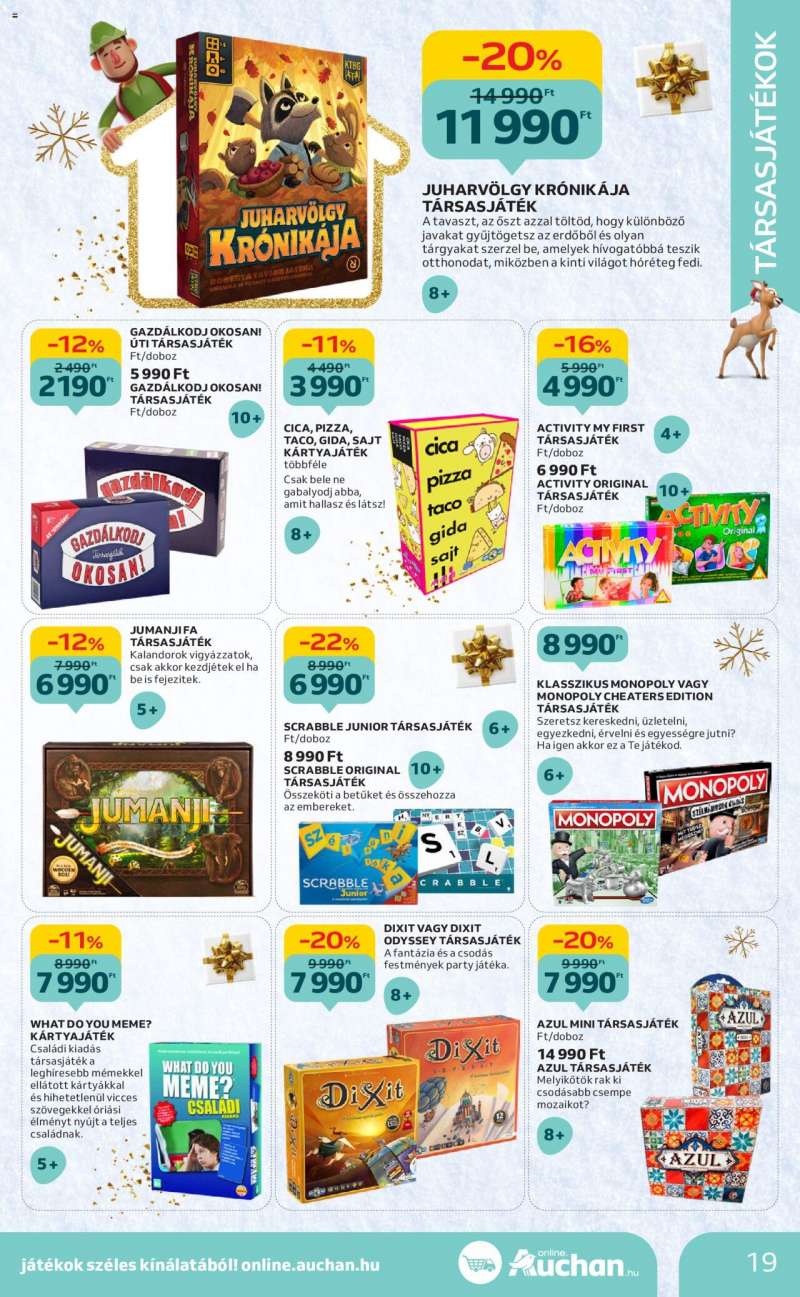Auchan Karácsonyi játék katalógus 19 oldal