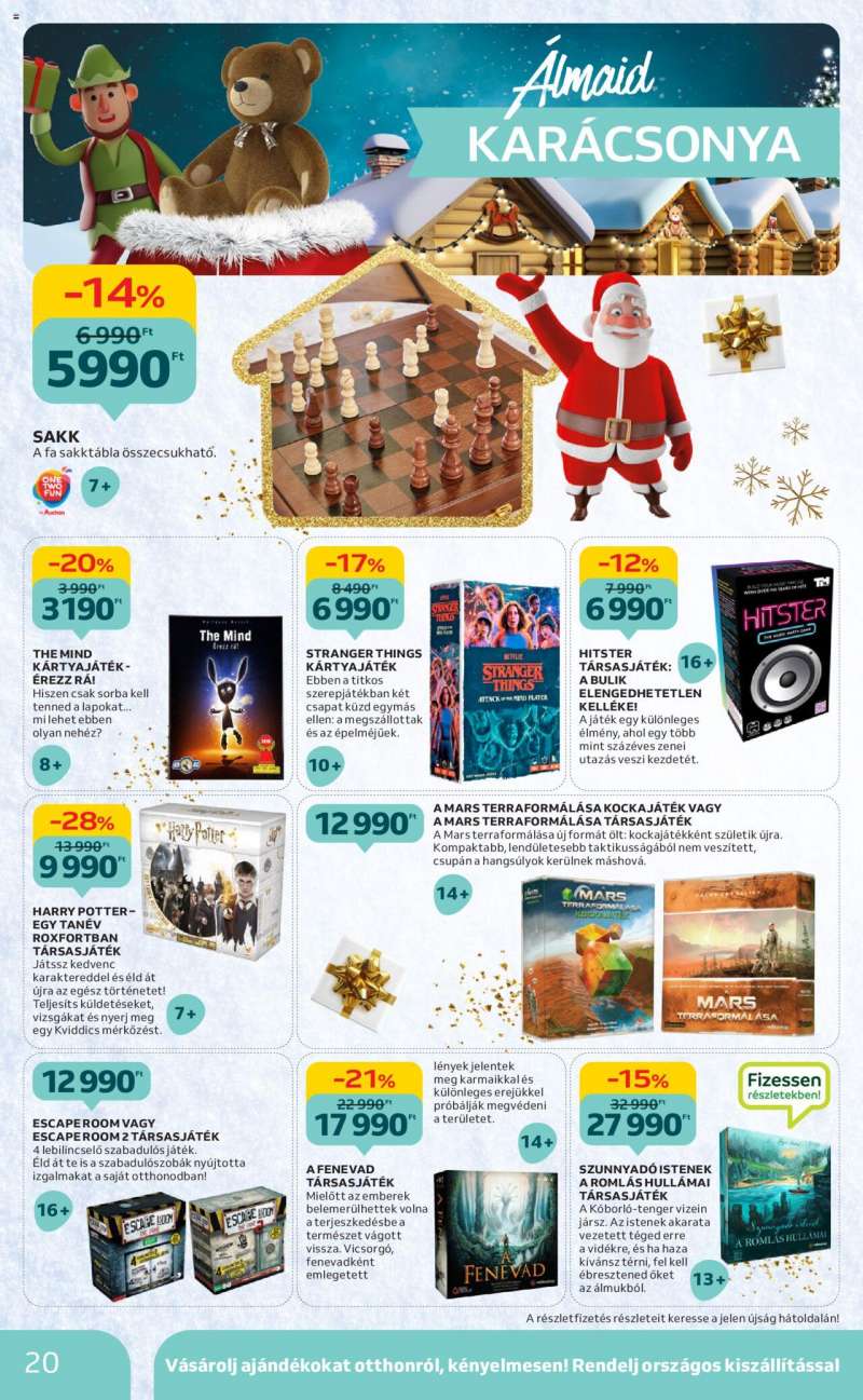 Auchan Karácsonyi játék katalógus 20 oldal