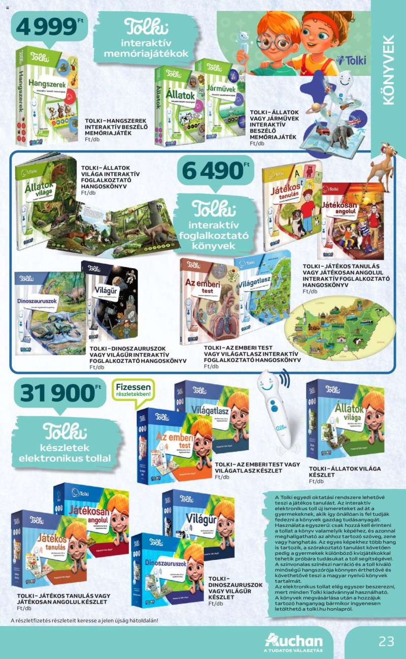 Auchan Karácsonyi játék katalógus 23 oldal