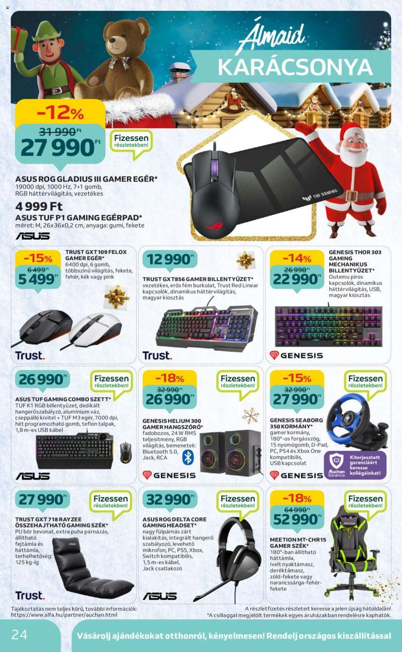 Auchan Karácsonyi játék katalógus 24 oldal