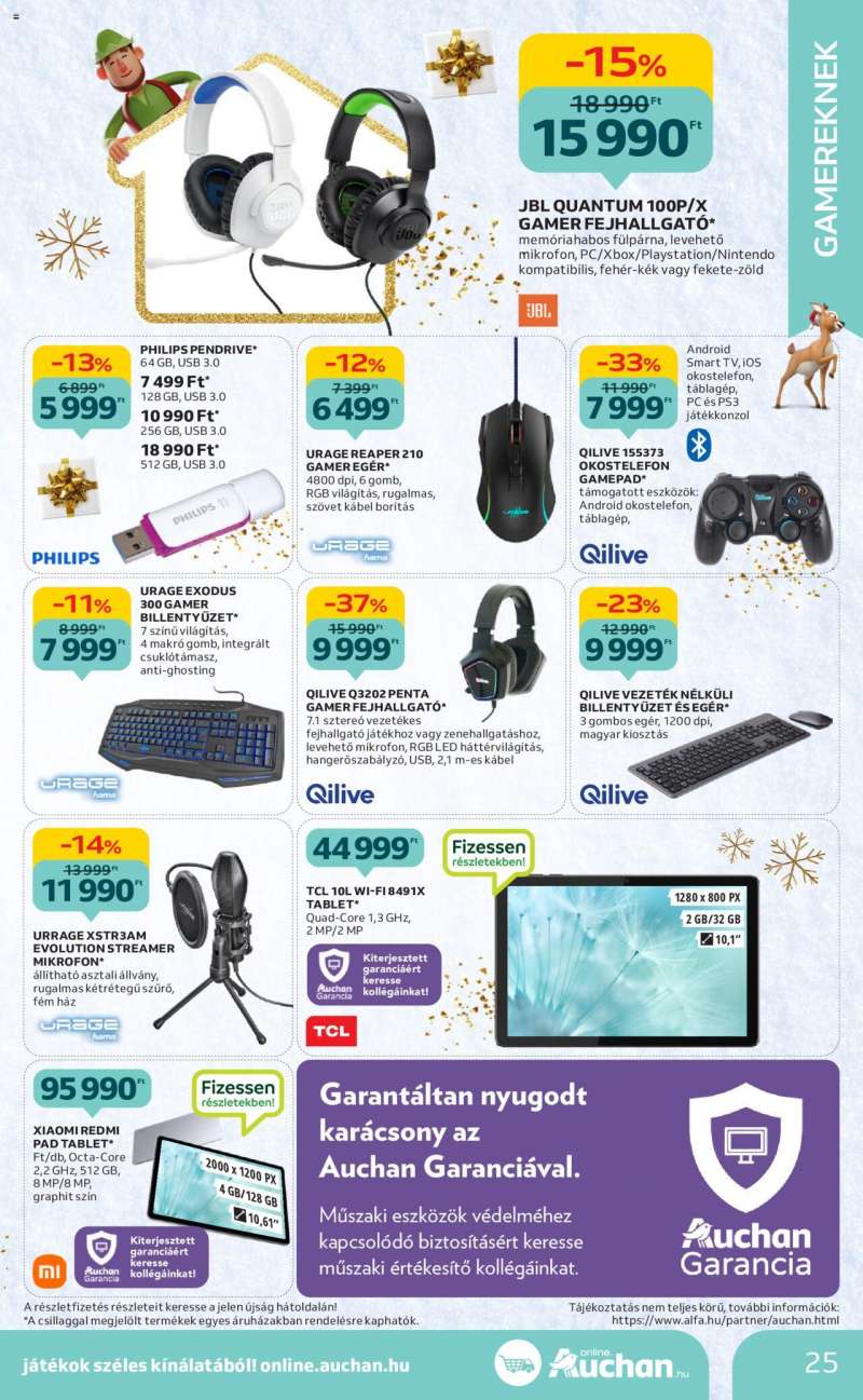 Auchan Karácsonyi játék katalógus 25 oldal