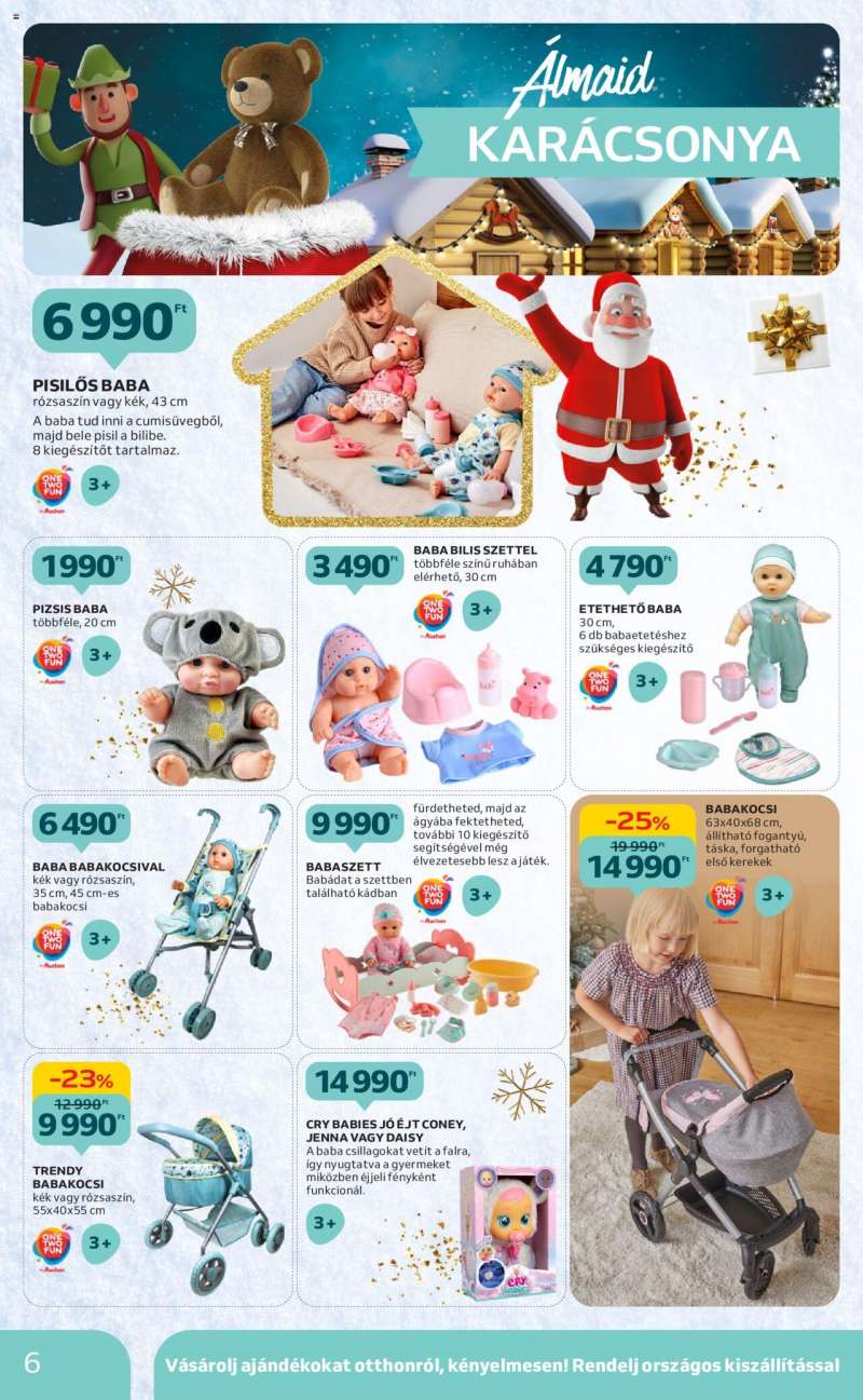 Auchan Karácsonyi játék katalógus 6 oldal