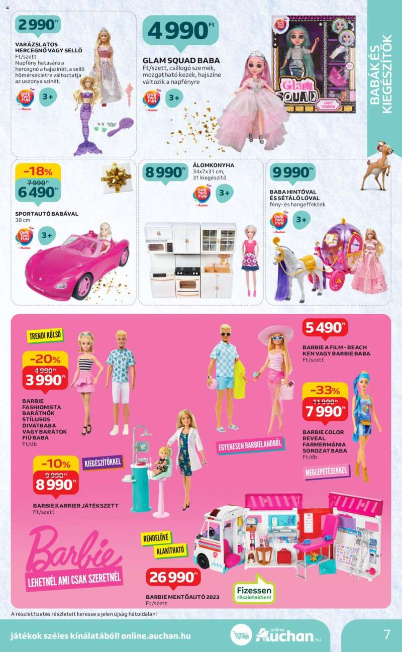 Auchan Karácsonyi játék katalógus 7 oldal