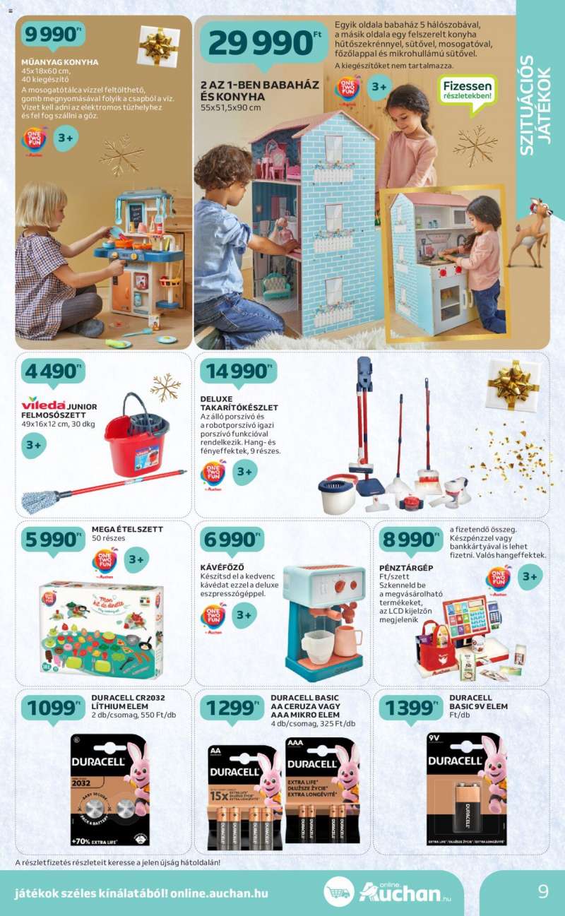 Auchan Karácsonyi játék katalógus 9 oldal