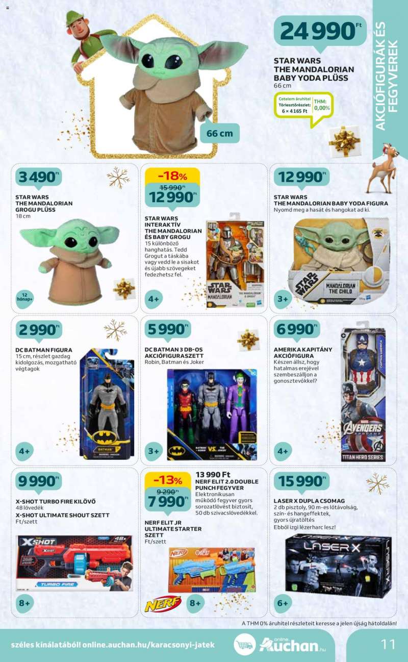 Auchan Hipermarket karácsonyi játék katalógus 11 oldal