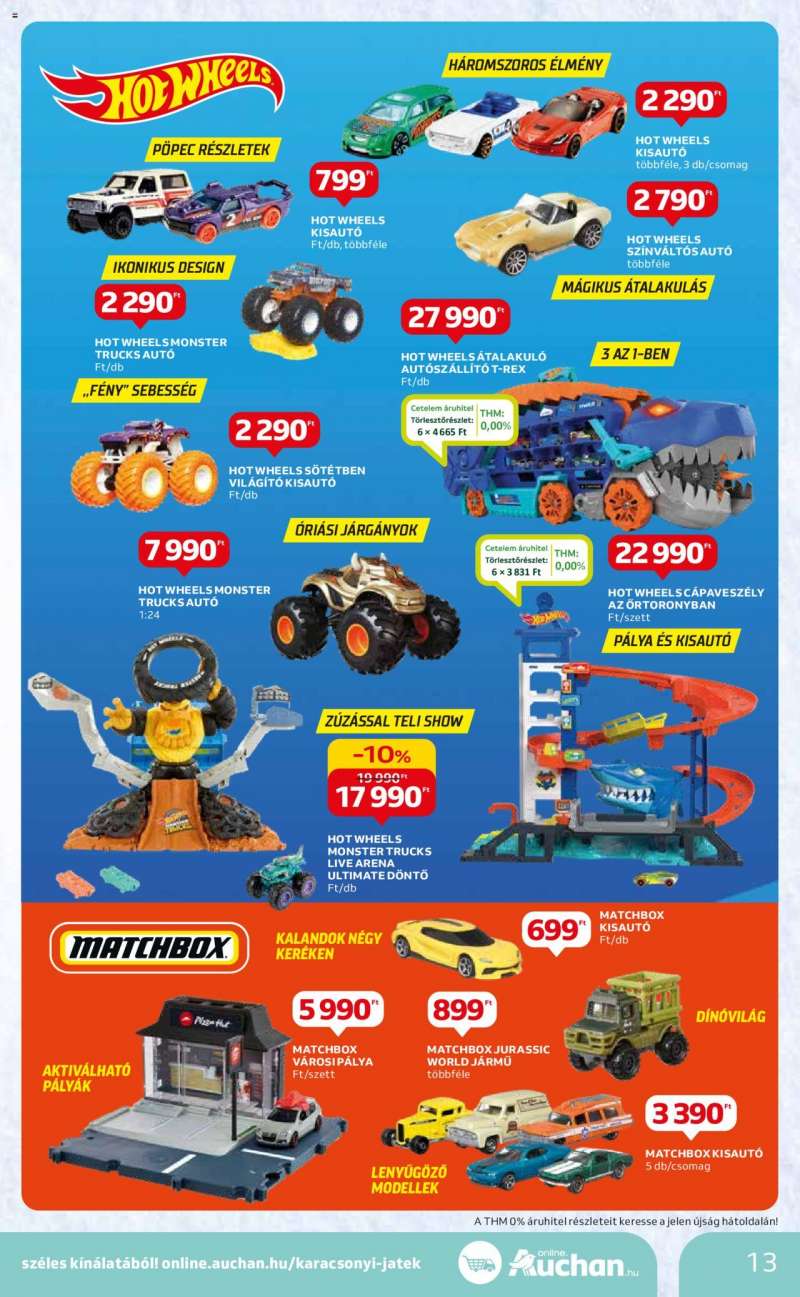 Auchan Hipermarket karácsonyi játék katalógus 13 oldal