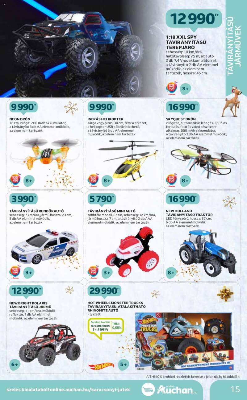Auchan Hipermarket karácsonyi játék katalógus 15 oldal