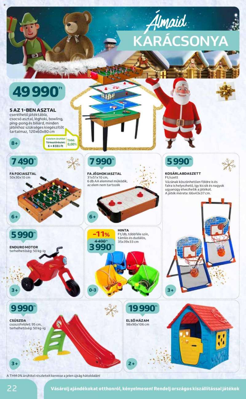 Auchan Hipermarket karácsonyi játék katalógus 22 oldal