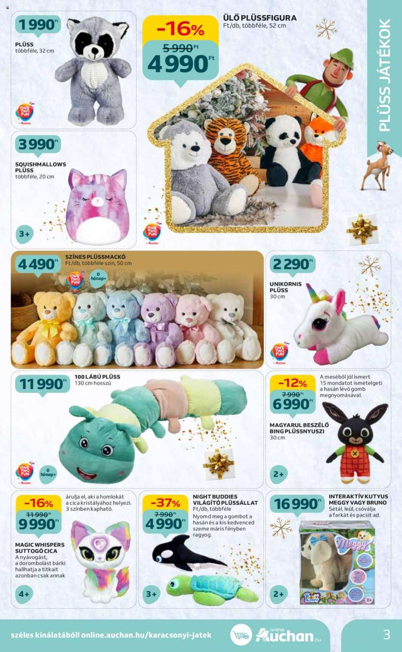 Auchan Hipermarket karácsonyi játék katalógus 3 oldal