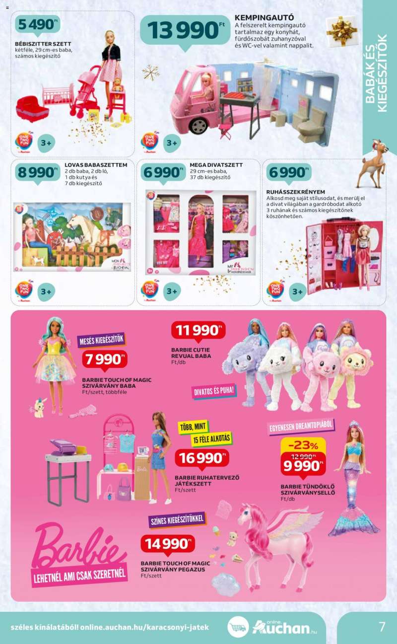 Auchan Hipermarket karácsonyi játék katalógus 7 oldal