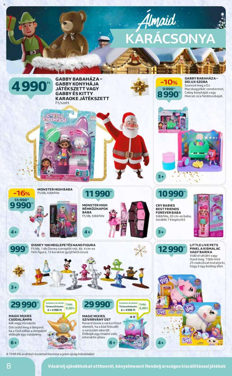 Auchan Hipermarket karácsonyi játék katalógus 8 oldal