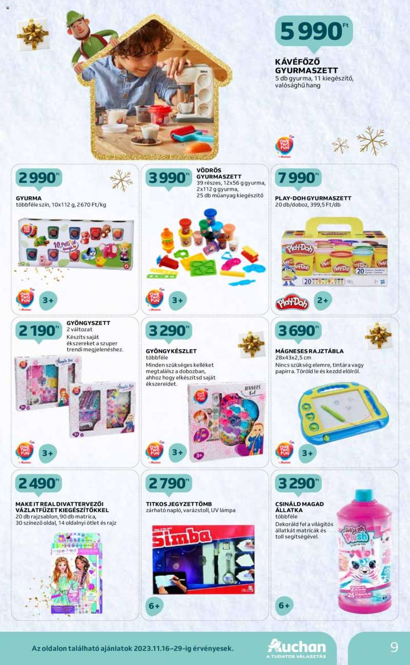Auchan Szupermarket akciós újság 9 oldal