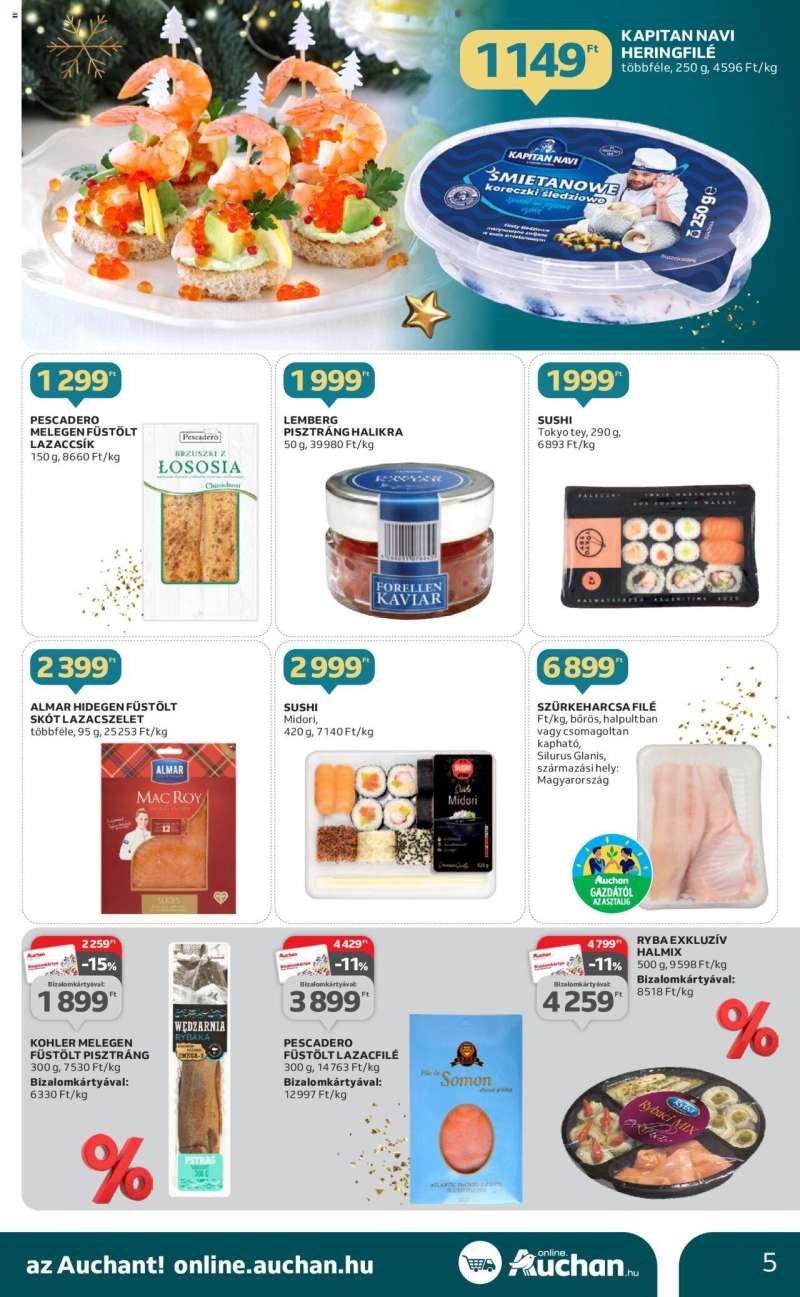 Auchan Hipermarket gasztro katalógus 5 oldal