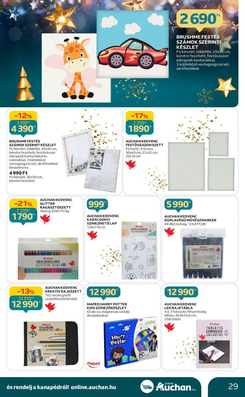 Auchan Karácsonyi ajándék ajánlatok 29 oldal