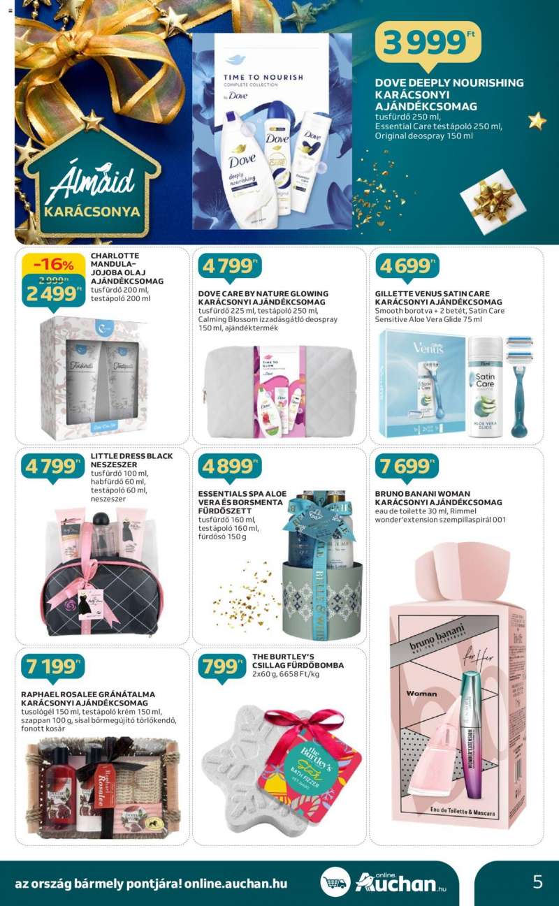 Auchan Karácsonyi ajándék ajánlatok 5 oldal