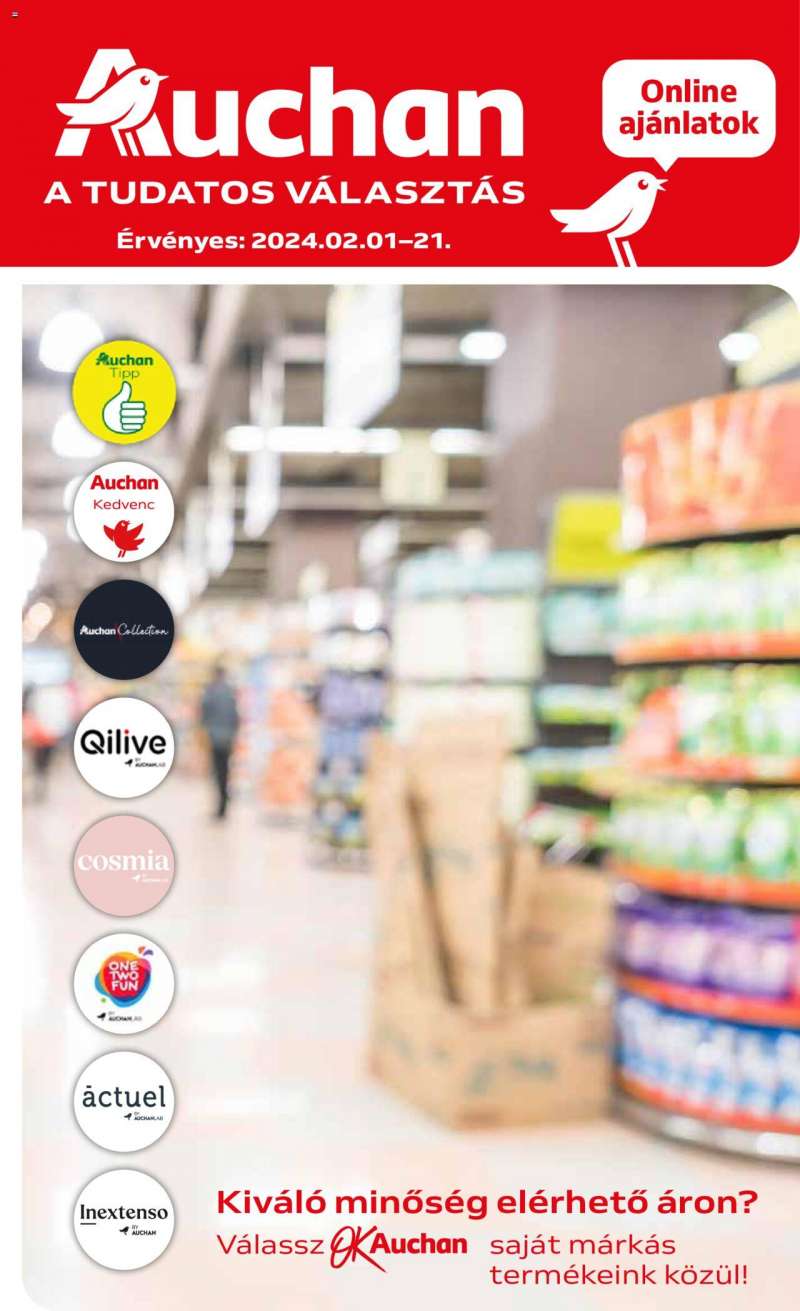 Auchan Hipermarket saját márkás ajánlatok 1 oldal