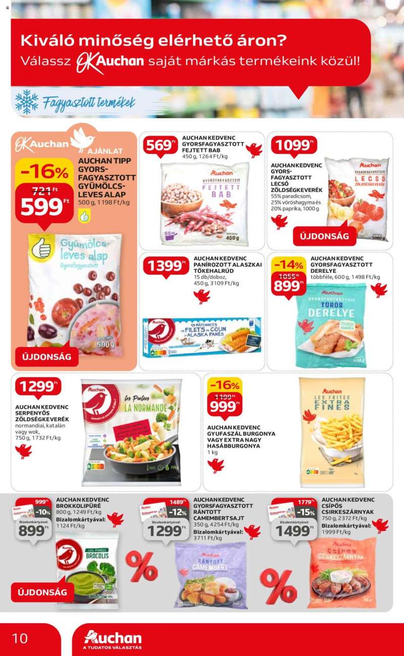 Auchan Hipermarket saját márkás ajánlatok 10 oldal