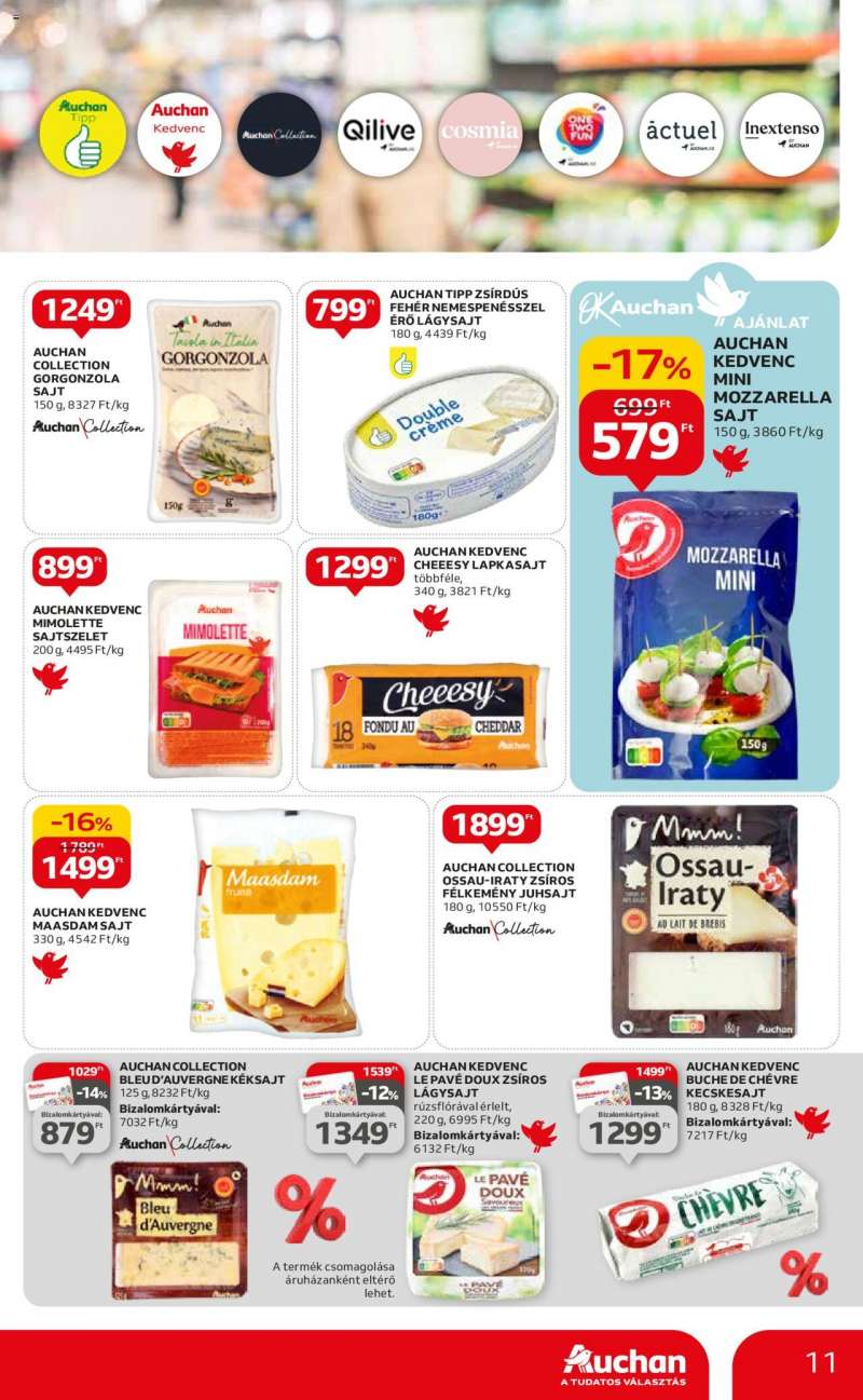 Auchan Hipermarket saját márkás ajánlatok 11 oldal