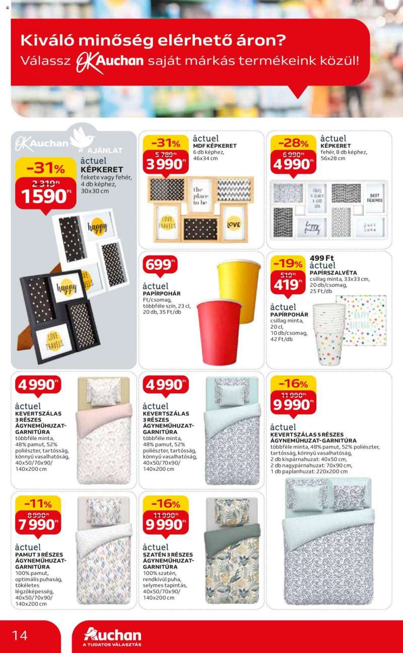 Auchan Hipermarket saját márkás ajánlatok 14 oldal