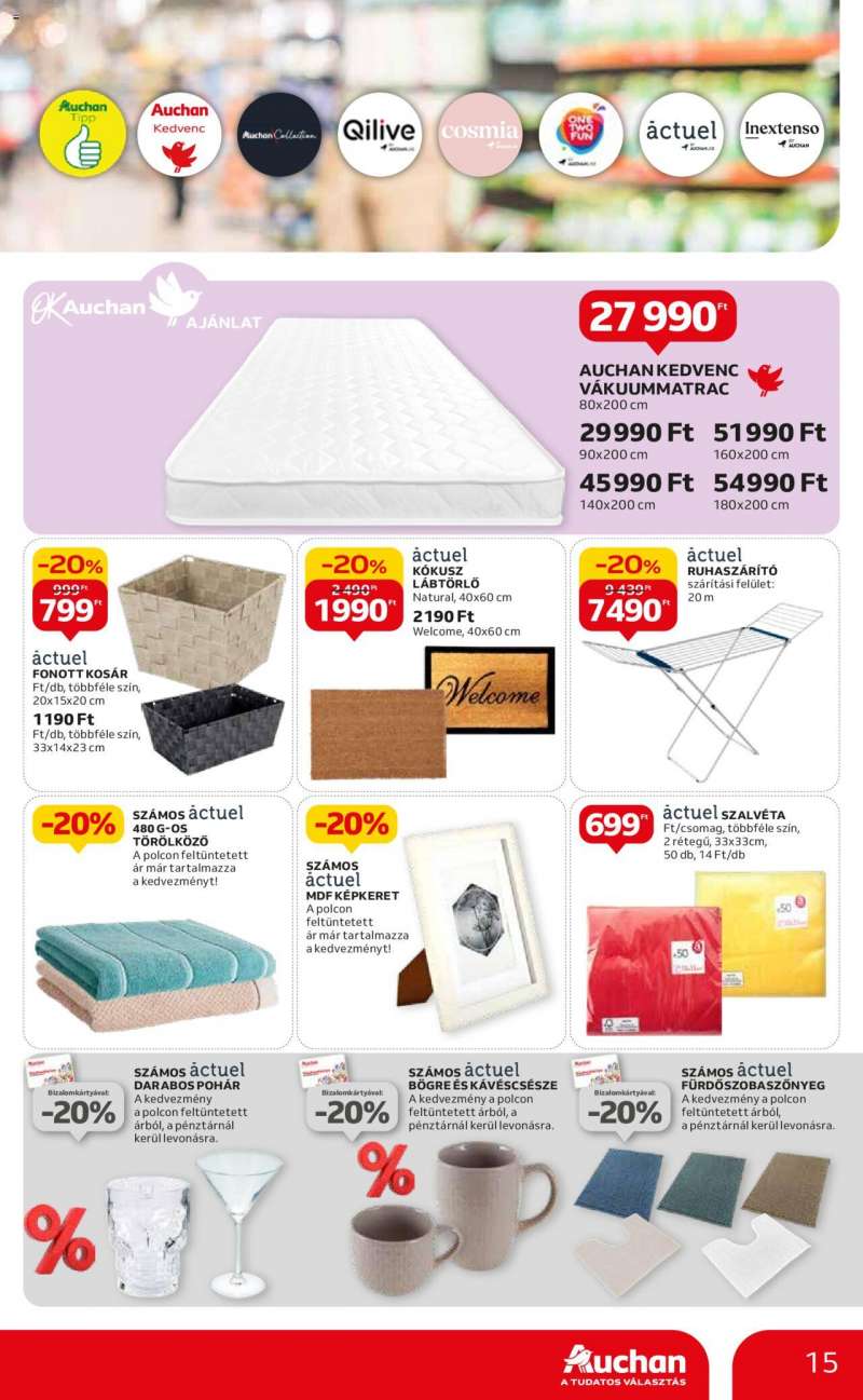 Auchan Hipermarket saját márkás ajánlatok 15 oldal