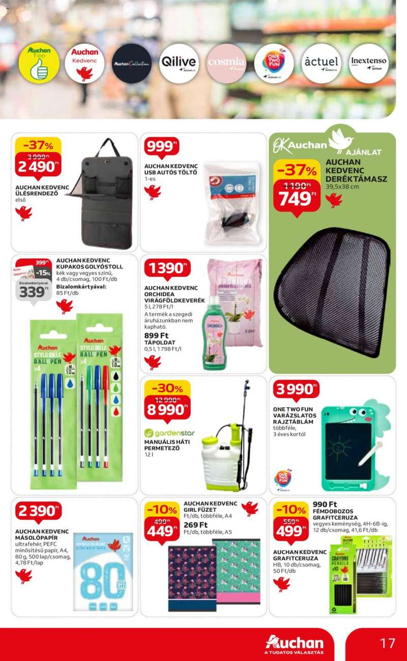 Auchan Hipermarket saját márkás ajánlatok 17 oldal