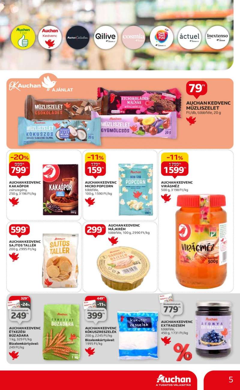 Auchan Hipermarket saját márkás ajánlatok 5 oldal