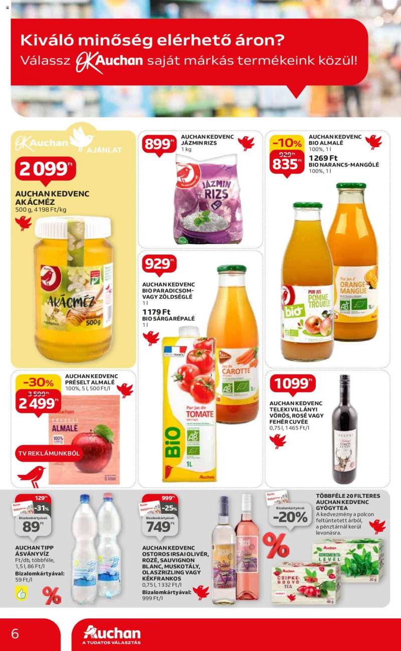 Auchan Hipermarket saját márkás ajánlatok 6 oldal