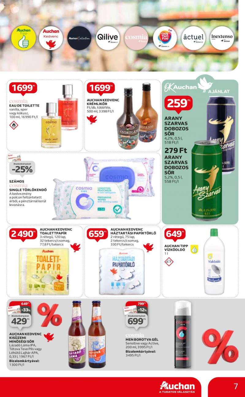Auchan Hipermarket saját márkás ajánlatok 7 oldal
