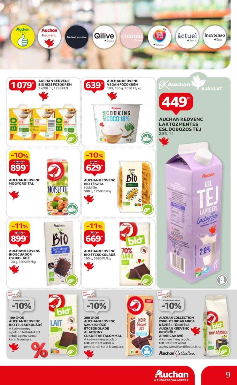 Auchan Hipermarket saját márkás ajánlatok 9 oldal
