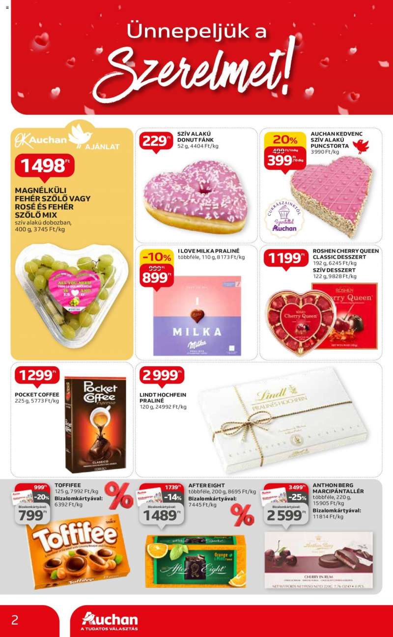 Auchan Hipermarket Valentin-napi és otthoni ajánlatok 2 oldal