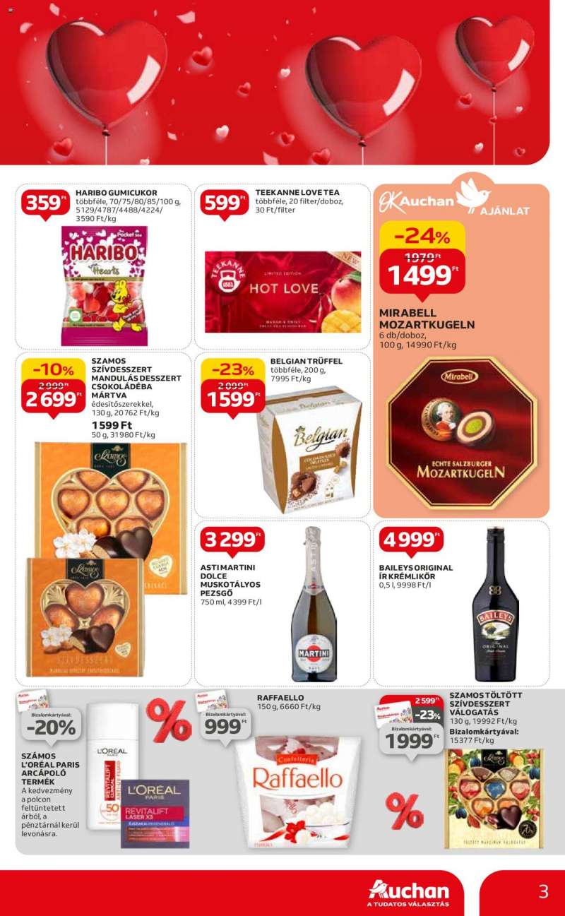 Auchan Hipermarket Valentin-napi és otthoni ajánlatok 3 oldal