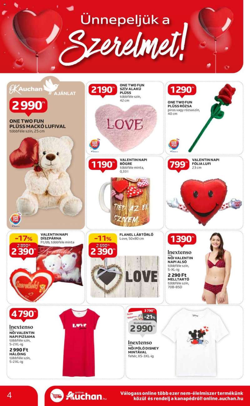 Auchan Hipermarket Valentin-napi és otthoni ajánlatok 4 oldal