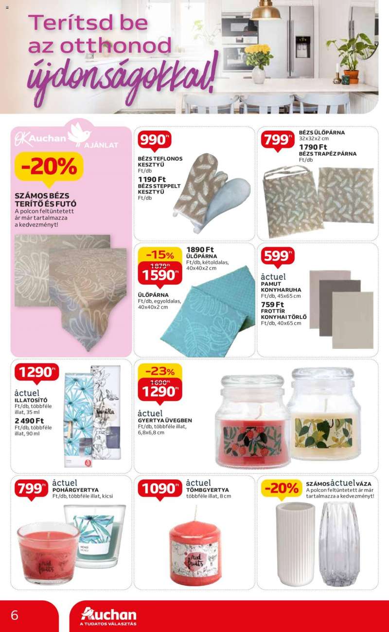 Auchan Hipermarket Valentin-napi és otthoni ajánlatok 6 oldal
