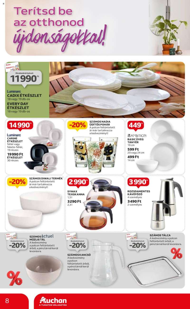 Auchan Hipermarket Valentin-napi és otthoni ajánlatok 8 oldal