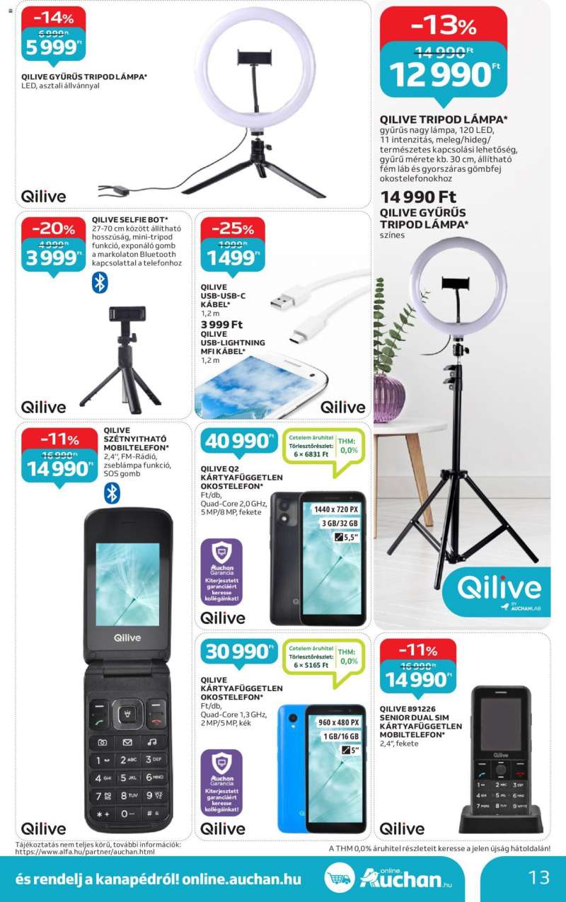 Auchan Hpermarket születésnapos Qilive ajánlatok 13 oldal
