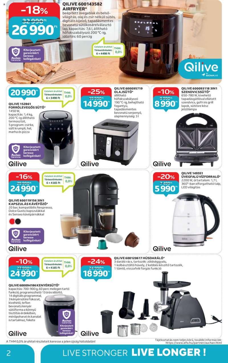 Auchan Hpermarket születésnapos Qilive ajánlatok 2 oldal