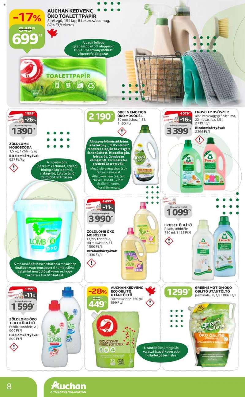 Auchan Hipermarket Green Week ajánlatok 8 oldal