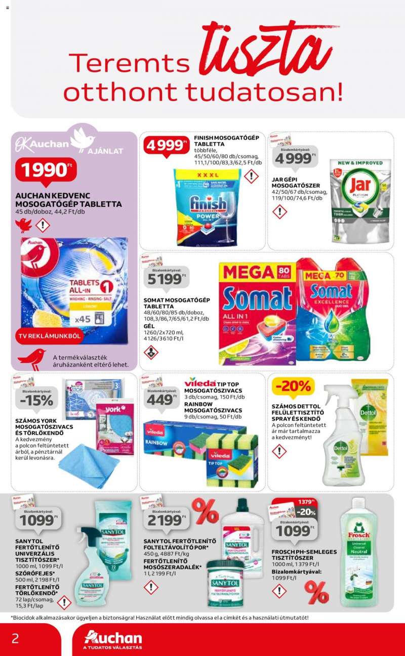 Auchan Hipermarket takarítás ajánlatok 2 oldal